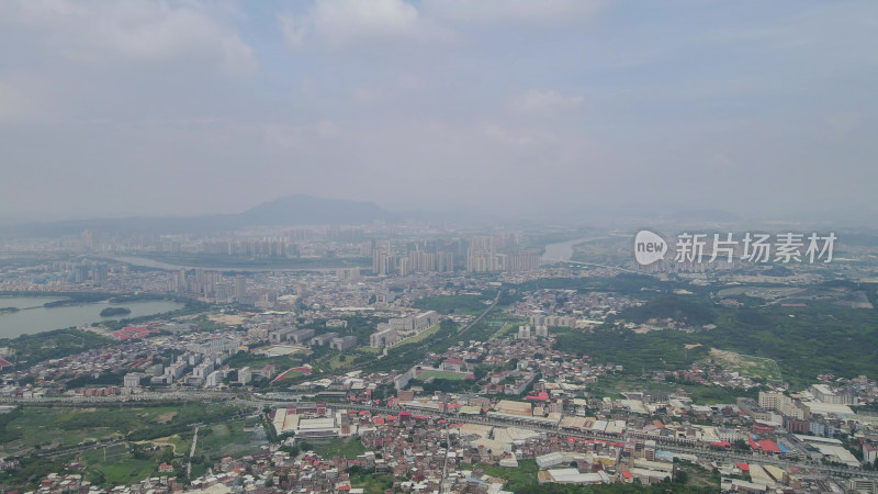 航拍福建泉州城市全景