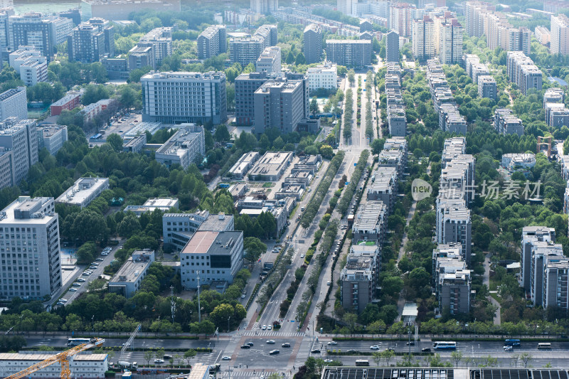俯瞰北京城市景观建筑群