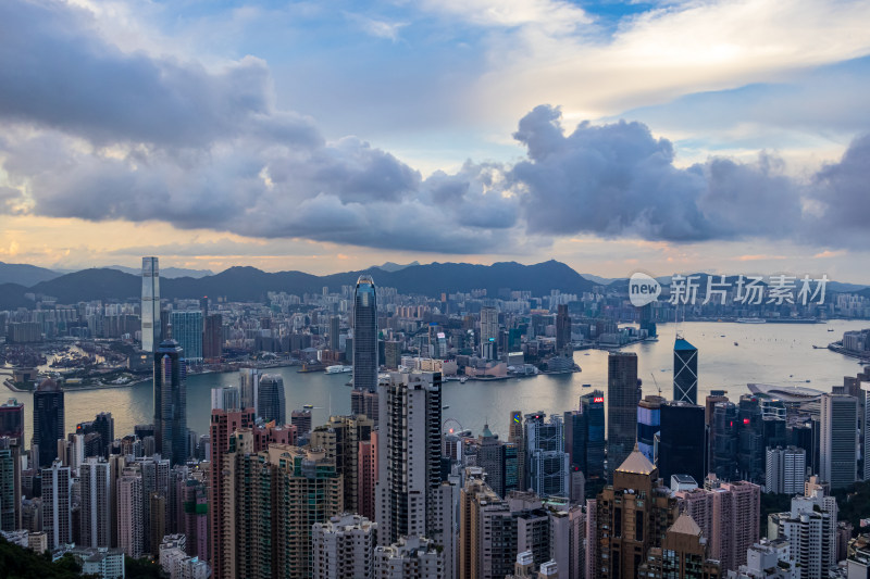 香港城市风光全景