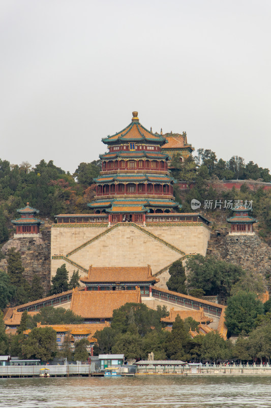 北京颐和园佛香阁远景