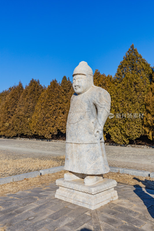 河北唐山市遵化清东陵石像生武将