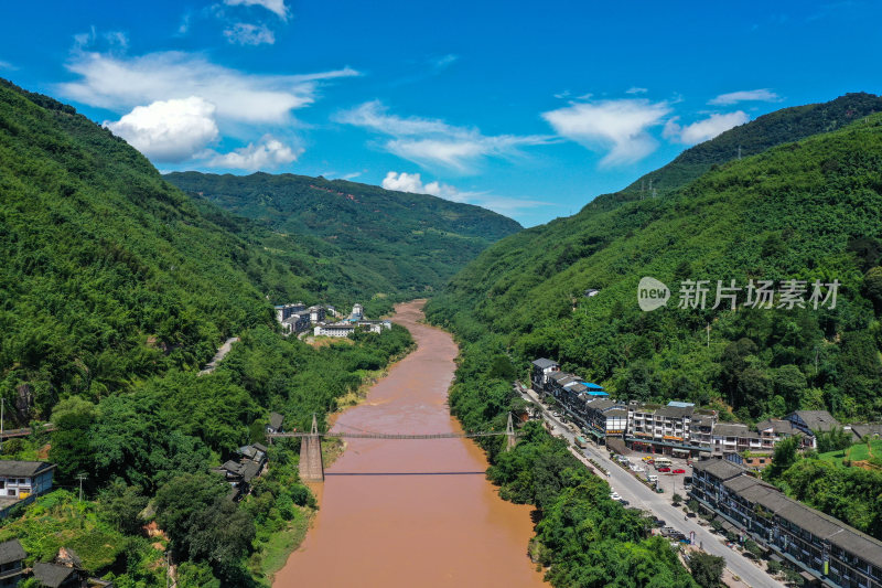 贵州赤水河上红色历史文化丙安古镇美景