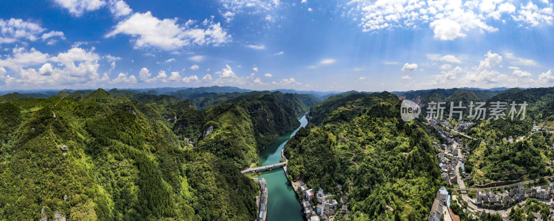 贵州镇远古镇5A景区全景图