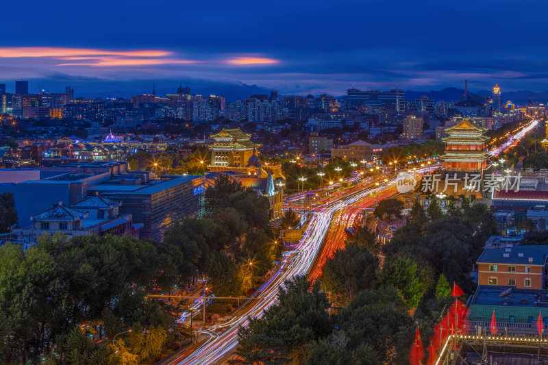 北京前门大街夜景