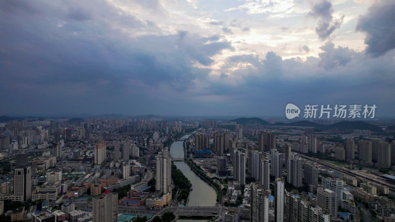 江苏徐州城市大景高楼航拍