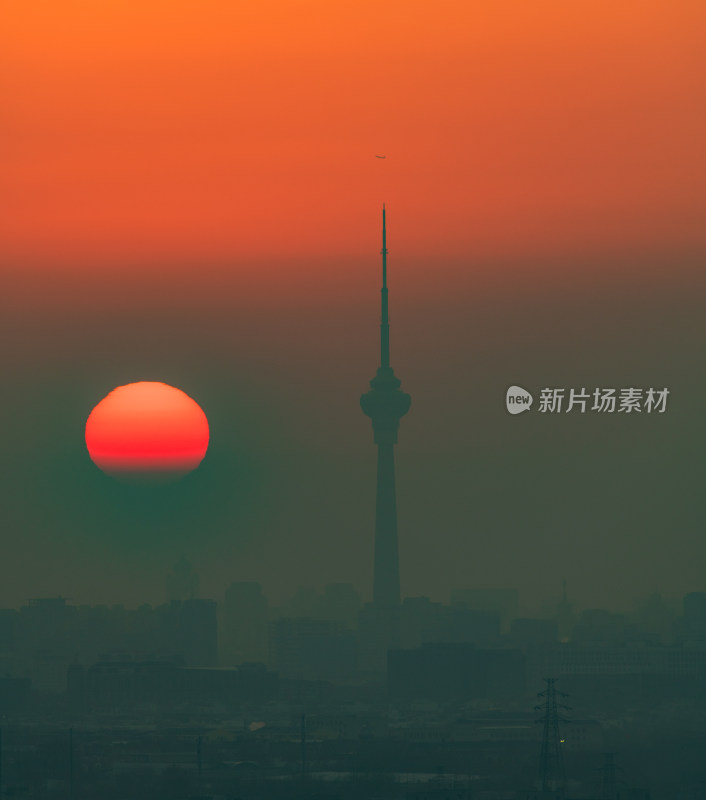 北京中央广播电视塔夜景