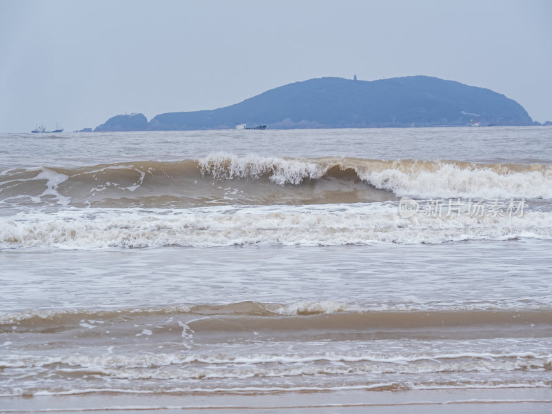 浙江普陀山千步沙风景