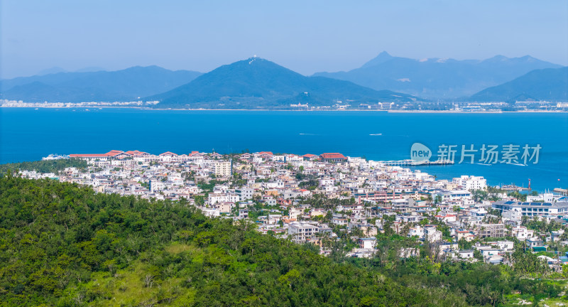 海南省三亚市西岛珊瑚礁群自然风景航拍