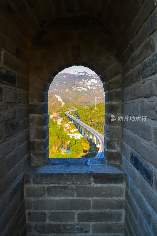 万里长城秋天自然风景