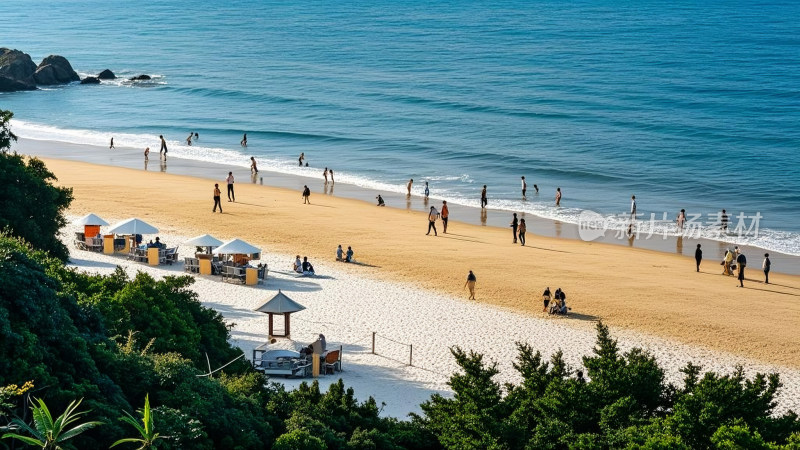 海岛风光旖旎迷人沙滩海边风景