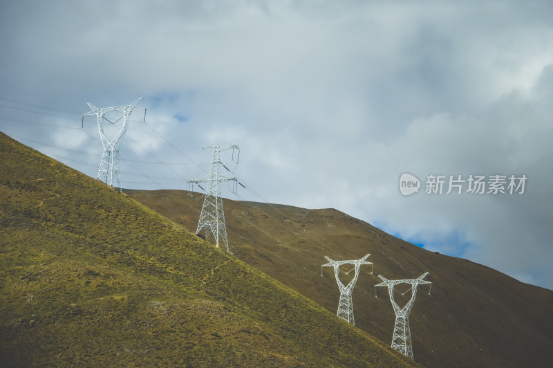 西藏高原电力铁塔输电线路超高压