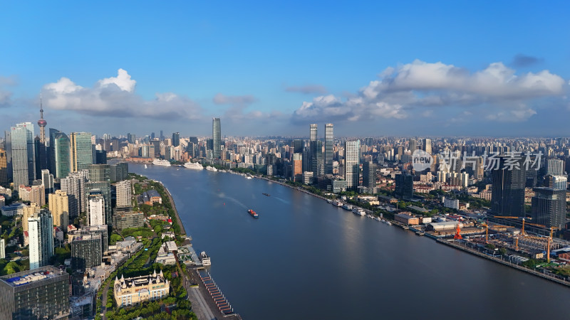 上海城市风光俯瞰全景