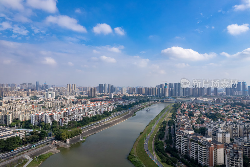 广东佛山城市建设航拍图