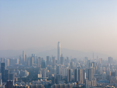 梅林后山深圳罗湖福田景色