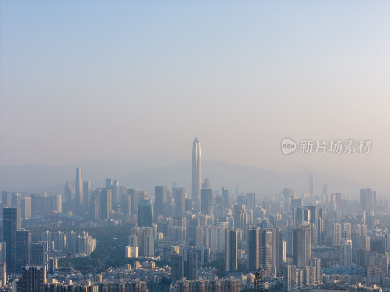 梅林后山深圳罗湖福田景色