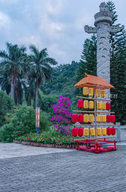 广州南沙天后宫景区休闲广场