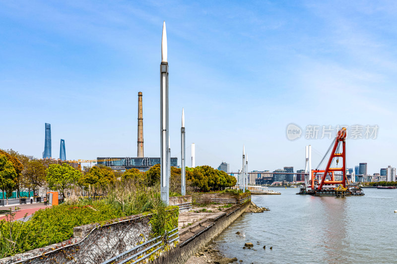 上海南浦大桥滨江绿地空间