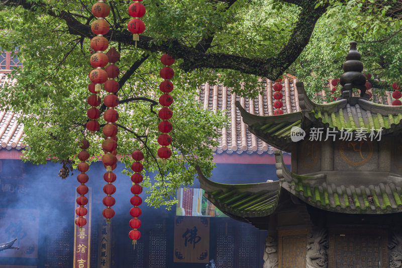 杭州飞来峰景区上天竺法喜禅寺古建筑