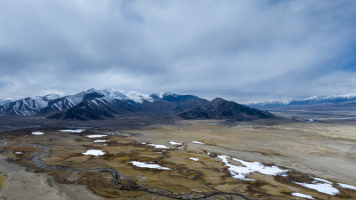 新疆帕米尔高原雪山航拍