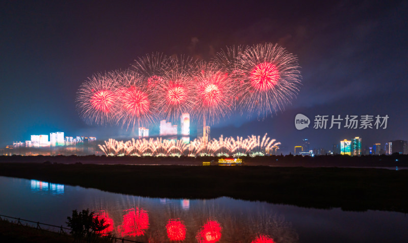 湖南长沙市橘子洲烟花秀