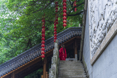 杭州飞来峰景区上天竺法喜禅寺古建筑