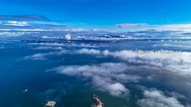 海上云海自然风光美景南澳岛航拍图