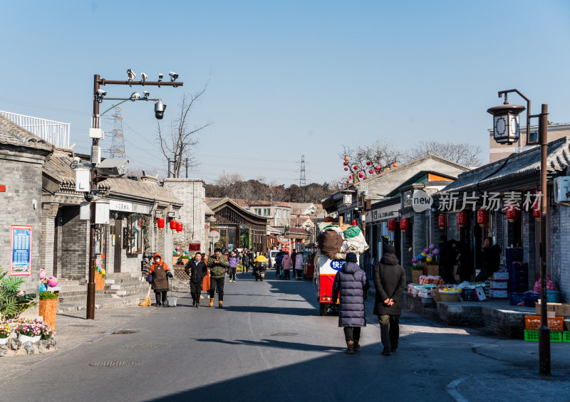 北京驼铃古道模式口大街街景