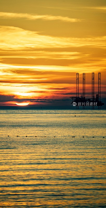 海上日落天空美景