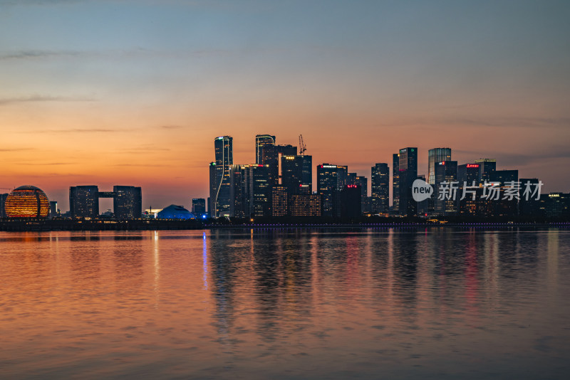 杭州钱江新城夜景