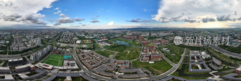 中国杭州留石高架路繁忙城市全景图