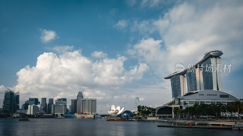 新加坡金沙酒店城市风光cbd