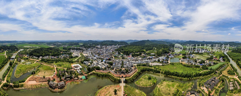 湖南长沙道林古镇全景图