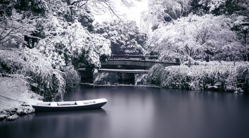 杭州市西湖雪景