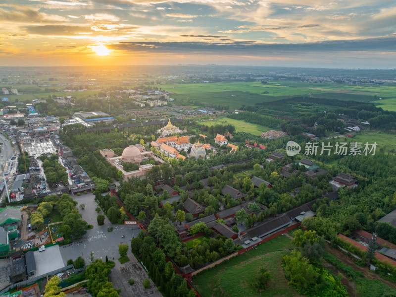 洛阳白马寺晚霞