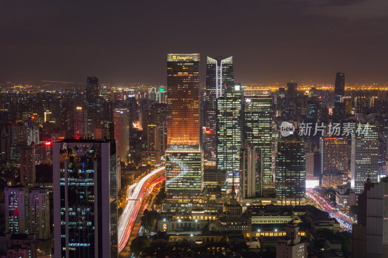 上海市静安区夜景