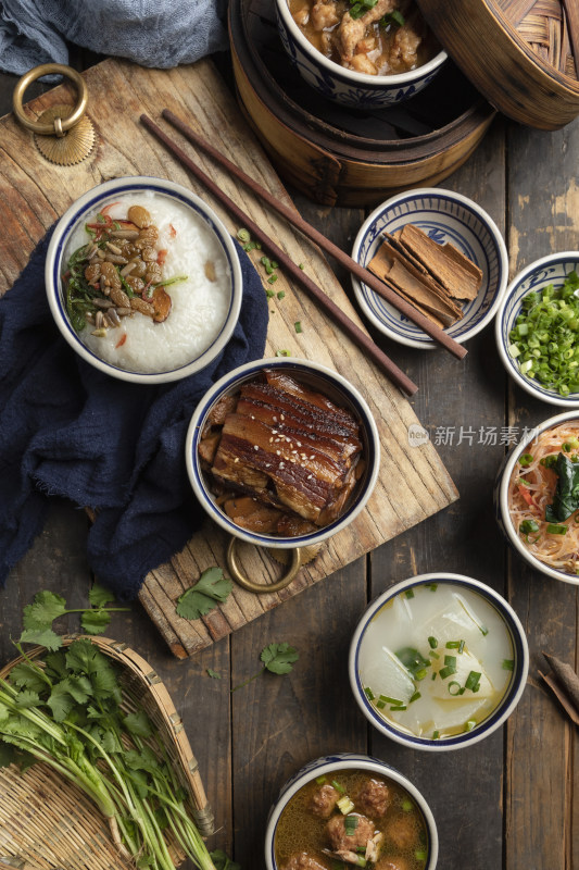 传统中式美食，中餐陕西菜