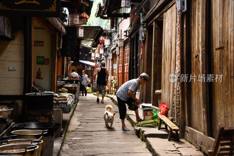 贵州赤水河上红色历史文化丙安古镇美景