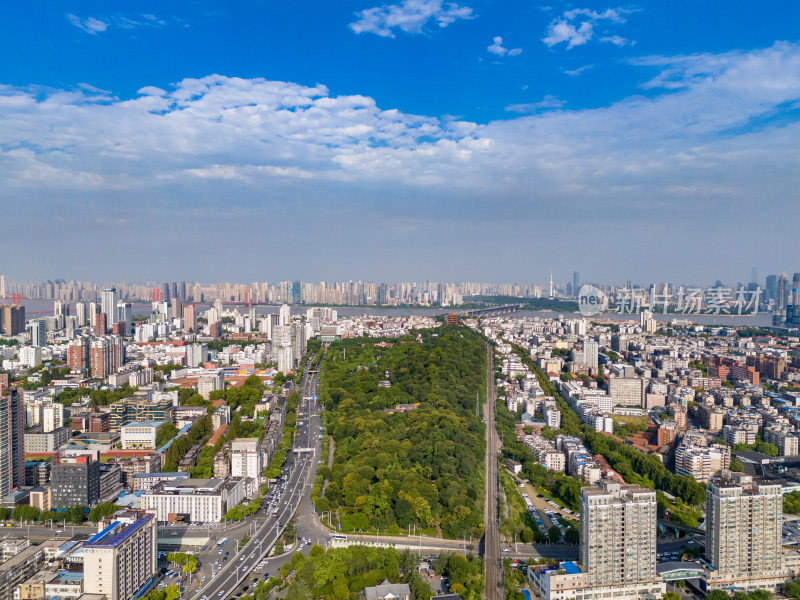 湖北武汉城市风光地标建筑航拍