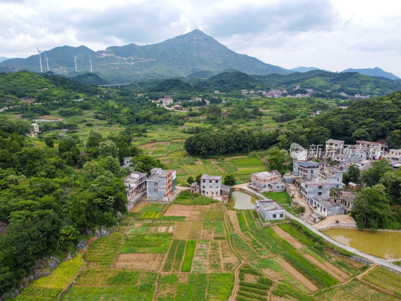 航拍乡村田园风光