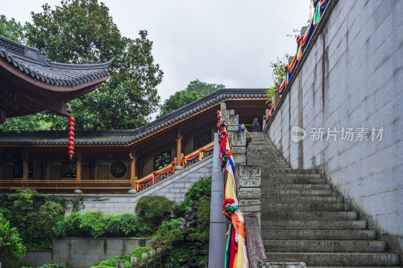 杭州飞来峰景区上天竺法喜禅寺古建筑