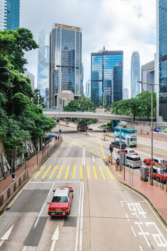 中国香港皇后大道东街道景观