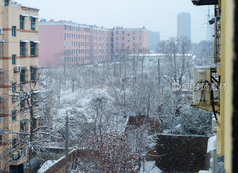 渭南的雪景