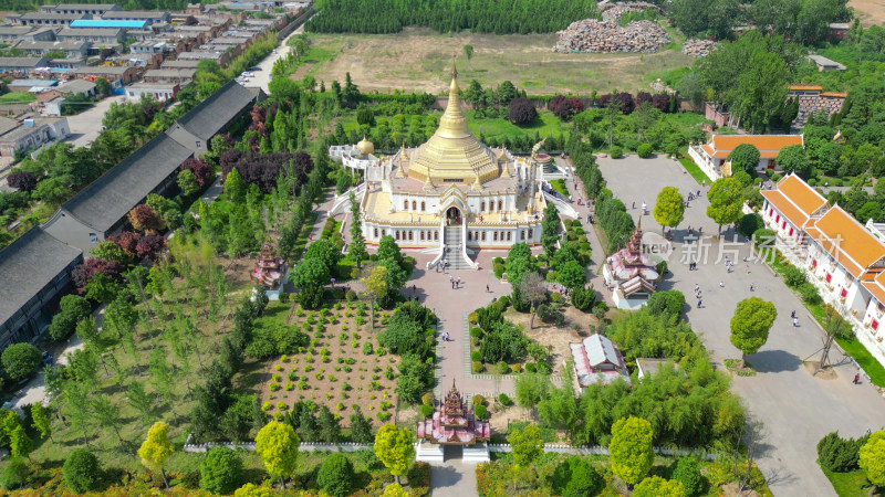 航拍河南洛阳白马寺