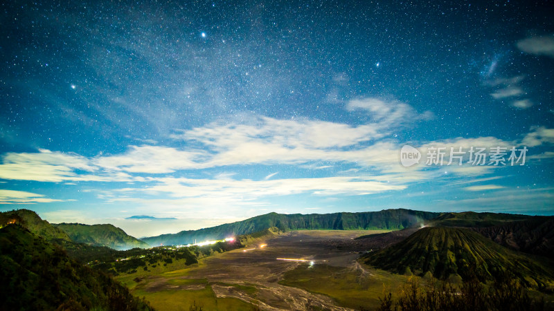 印尼巴厘岛布罗莫火山星空