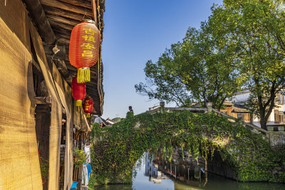 绍兴安昌古镇江南水乡风景