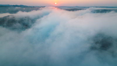 日出山水自然风景