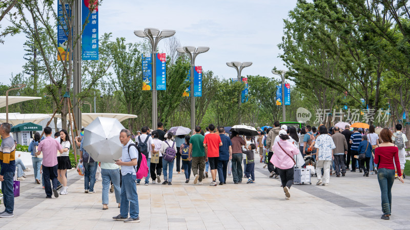 2024年成都世界园艺博览会的人流