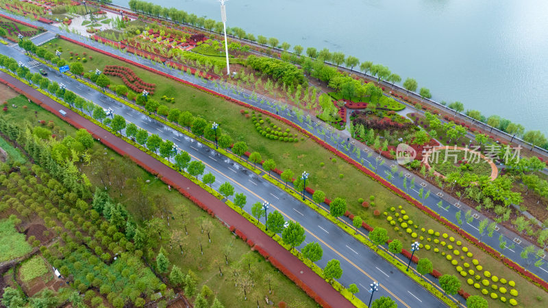 城市道路绿化河流堤坝公园
