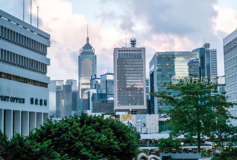 香港中环街道交通