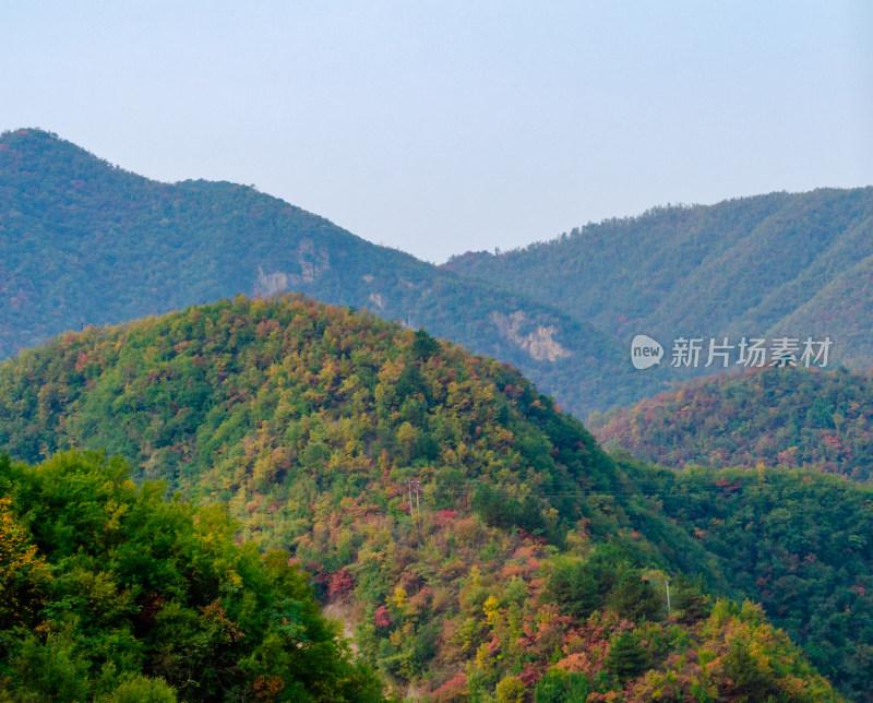 河南洛阳白云山风景区秋色